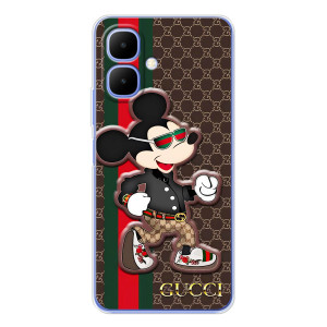 Чехлы Бренд GUCCI для Tecno Spark Go 2 – Маус Гуччи