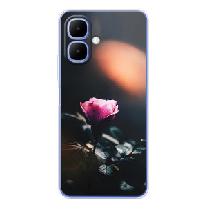Чехлы с принтом Розочки для Tecno Spark Go 2 – Цветок ночной