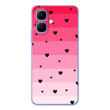 Чохли з тематикою "Маленькі Сердчеки" на Tecno Spark Go 2 (Чорні сердечка)