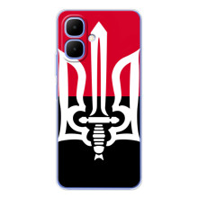 Чохли УПА (Червоно-Чорний) на Tecno Spark Go 2 (Герб України)