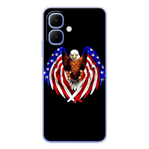 Чехол Флаг USA для Tecno Spark Go 2 – Крылья США