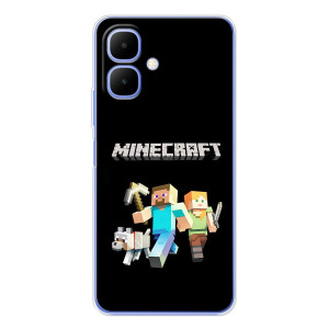 Чехол Майнкрафт на Tecno Spark Go 2 (AlphaPrint) Minecraft