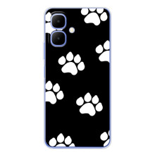 Бампер для Tecno Spark Go 2 з картинкою "Песики" (Сліди собак)