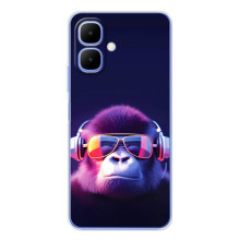 Чехол с Обезьянами Tecno Spark Go 2 - (AlphaPrint) (Стильная обезьяна)