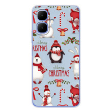 Чохол Санта Клаус для Tecno Spark Go 2 (Різдвяний)