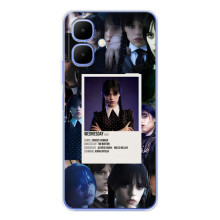 Чехлы Венсдей на Tecno Spark Go 2 Уэнсдей (AlphaPrint) – коллаж Уэнздей