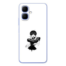 Чехлы Венсдей на Tecno Spark Go 2 Уэнсдей (AlphaPrint) – танец Уэнздей