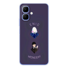 Чехлы Венсдей на Tecno Spark Go 2 Уэнсдей (AlphaPrint) – Уэнздей и подруга