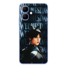 Чехлы Венсдей на Tecno Spark Go 2 Уэнсдей (AlphaPrint) – Уэнздей кошка