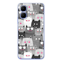Чехол с милыми котиками на Спарк Го 2 – Коллаж с котами