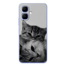 Чехол с рисунком кот на Tecno Spark Go 2 (Пара котов)