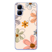 Чехол с цветочным принтом на Спарк Гоу 2 – Разноцветные цветы