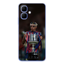 Чехол с футболистом Ламин Ямаль Tecno Spark Go 2 (Ямал с кубком)
