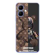 Чехол с брендом Луи Витон на Спарк Го 2 – Мишка робот