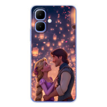 Чехол Рапунцель для Tecno Spark Go 2 (Принцесса и принц)