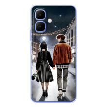 Чехол с дизайном Венздей 2 на Tecno Spark Go 2 (Уэнсдей и Тайлер)