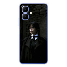 Чехол с дизайном Венздей 2 на Tecno Spark Go 2 (Уэнсдей в костюме)