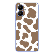 Чехол с принтом коровы на Спарк Гоу 2 – Коричневый принт