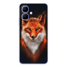 Чехол с принтом лисички на Спарк Го 2 – Лиса на черном