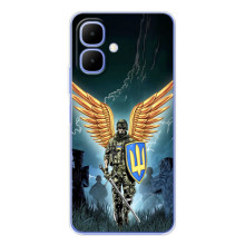 Чехол с украинским воином на Tecno Spark Go 2 – Крылатый воин