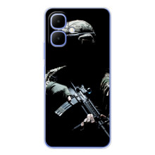 Чехол с украинским воином на Tecno Spark Go 2 – Украинский снайпер