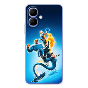 Чехол с принтом Фантастическая четверка для Tecno Spark Go 2
