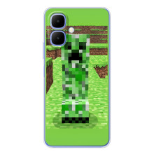 Чохли для Tecno Spark Go 2 (Персонажі МайнКрафт) (Кріпер 2)