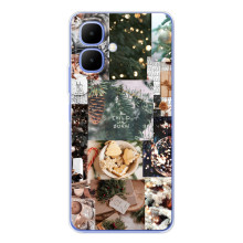 Рождественские, Праздничные Чехлы для Спарк Гоу 2 (Рождественский коллаж)