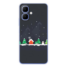 Силіконовий бампер на різдво для Tecno Spark Go 2 (Місто зимове)