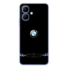 Силіконовий бампер з картинкою машини на Tecno Spark Go 2 (Чорний BMW)