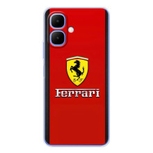 Силіконовий бампер з картинкою машини на Tecno Spark Go 2 (Ferrari Logo)