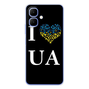 Силіконовий Чохол  на Tecno Spark Go 2 (Я-Україна) – I Love UA