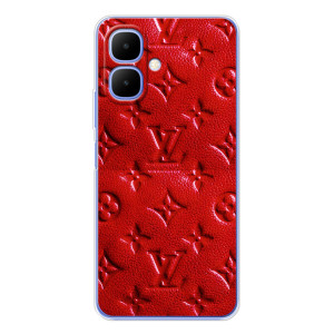 Текстурний Чохол Louis Vuitton для Спарк Го 2 – Червоний ЛВ