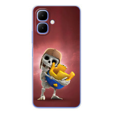 Чохол з героями Клеш Рояль для Tecno Spark Go 2 (Скелет)