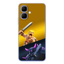 Чохол з героями Клеш Рояль для Tecno Spark Go 2 (Варвар проти Пекка)
