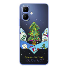 Зимние Чехлы для Спарк Гоу 2 - прозрачный фон – Рождественский герб