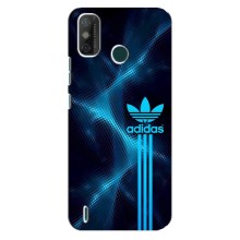 Чехлы Адидас для TECNO Spark GO (2020) (AlphaPrint) (Синий Адидас)