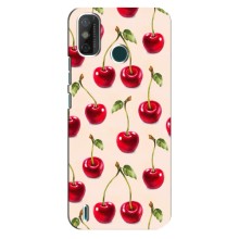 Чехлы с Фруктами для TECNO Spark GO (2020) (VPrint) (Вишня)