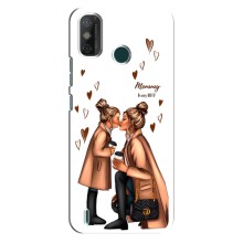 Чехол с печатью для TECNO Spark GO (2020) - (Мама с ребенком) (AlphaPrint) (Дочка и мама)