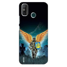 Чехлы с картинкой ЗСУ для TECNO Spark GO (2020) (AlphaPrint) (Солдат ЗСУ)