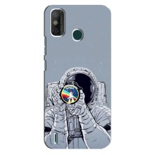 Чехол NASA для TECNO Spark GO (2020) (AlphaPrint) (Космонавт фото)