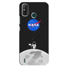 Силіконовый бампер з принтом "Наса" на TECNO Spark GO (2020) (Космонавт NASA)