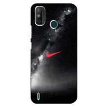Чехол для TECNO Spark GO (2020) - с принтом Найк (AlphaPrint) (Найк красный)