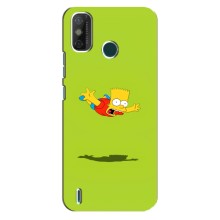 Чехол с Симпсонами для TECNO Spark GO (2020) (VPrint) (Барт Симпсон)