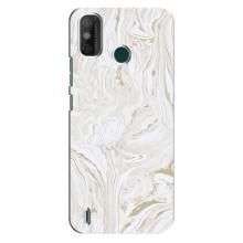 Мраморный чехол на TECNO Spark GO (2020) (VPrint) (Белый мрамор)