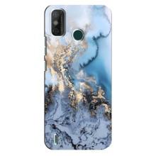 Мраморный чехол на TECNO Spark GO (2020) (VPrint) (Нежный мрамор)