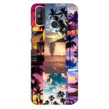 Силиконовый чехол с КАРТИНКАМИ лето для TECNO Spark GO (2020) (AlphaPrint) (Летний отпуск)