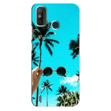 Силиконовый чехол с КАРТИНКАМИ лето для TECNO Spark GO (2020) (AlphaPrint) (Взгляд лето)