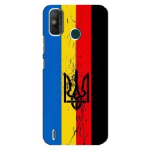 Украинские Чехлы для TECNO Spark GO (2020) с картинкой УПА (AlphaPrint) (Флаг УПА)