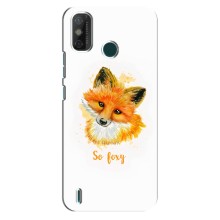 Чехлы с картинкой Лисички для TECNO Spark GO (2021) (VPrint) (Девочка Лиса)